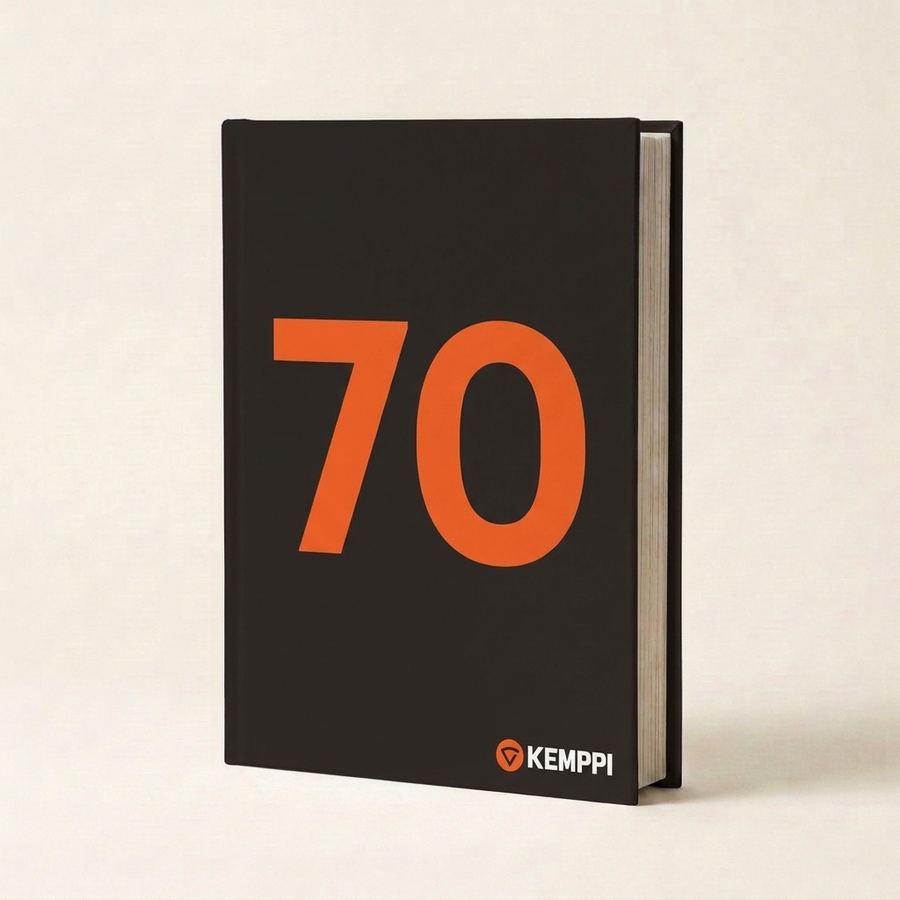 Kemppi 70 vuotta -historiikin kansi